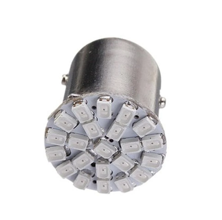 ROOD - Flash - BA15S - LED - 22 SMD - 1156 - 12V ROOD - Flash - BA15S - LED - 22 SMD - 1156 - 12V